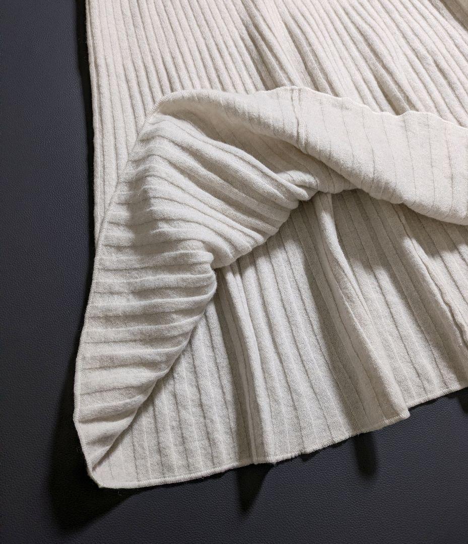 ガリャルダガランテ／23AW 定価3万円 フレアスリーブ リブニットワンピース