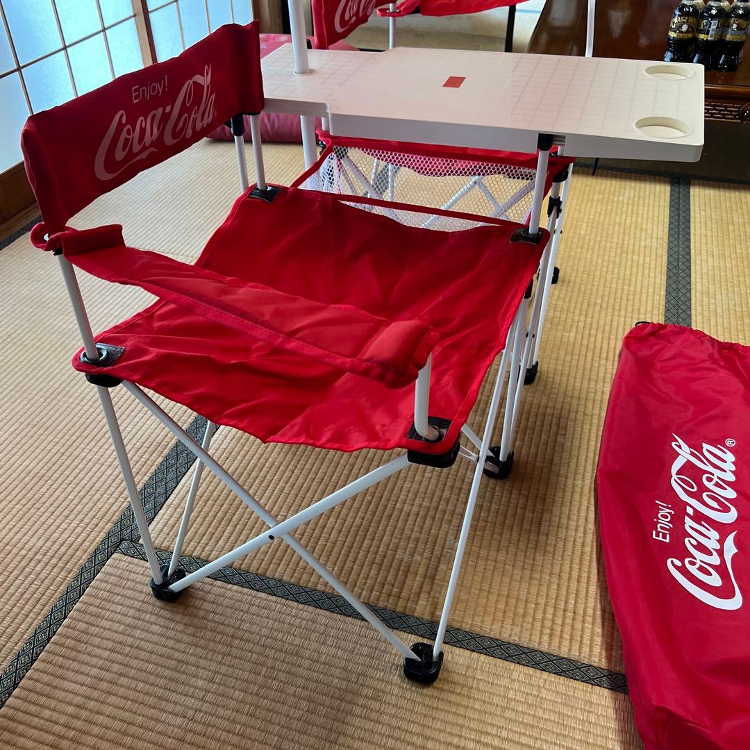 [懸賞当選品]コカコーラ　オリンピックコラボ ツインチェアー&パラソル