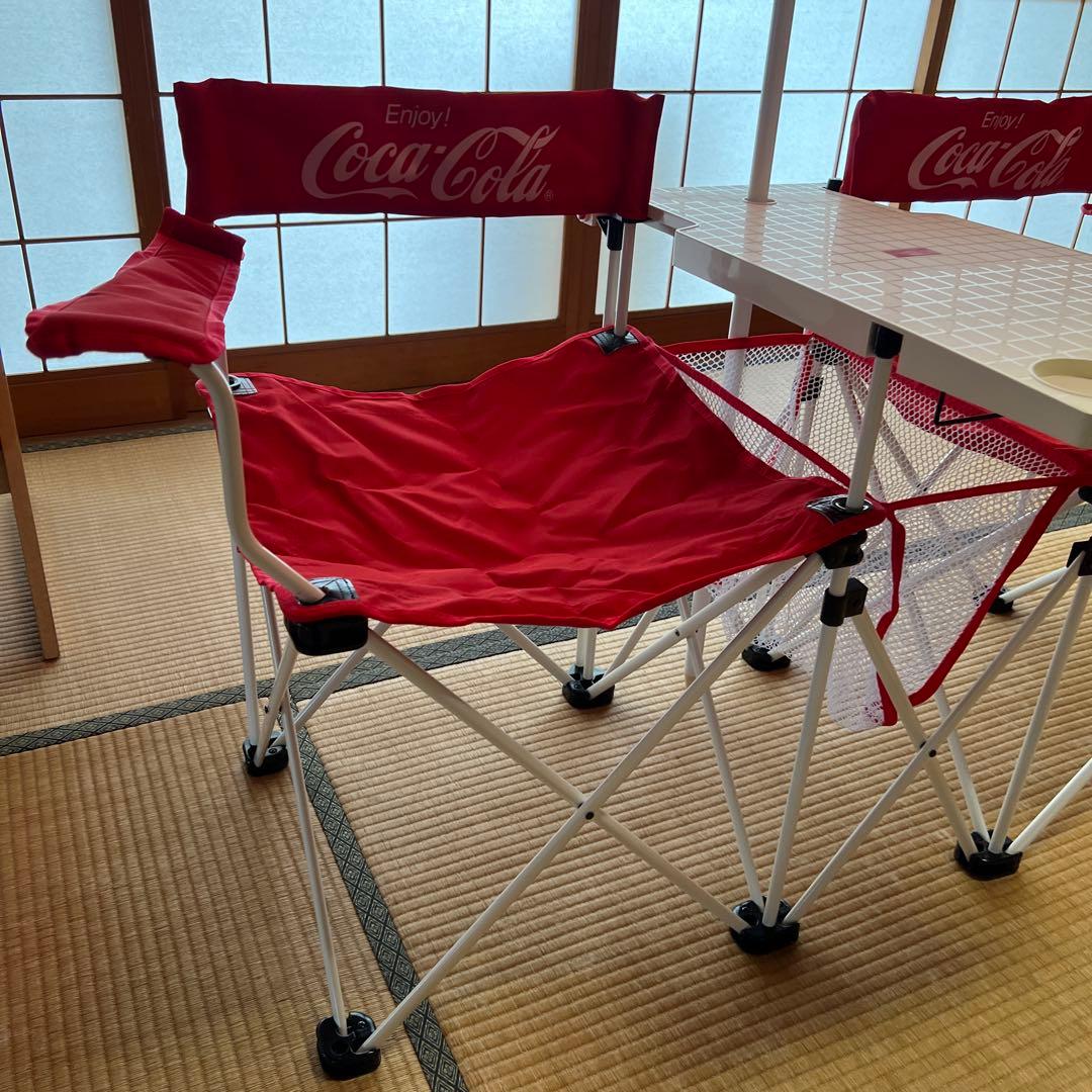 [懸賞当選品]コカコーラ　オリンピックコラボ ツインチェアー&パラソル