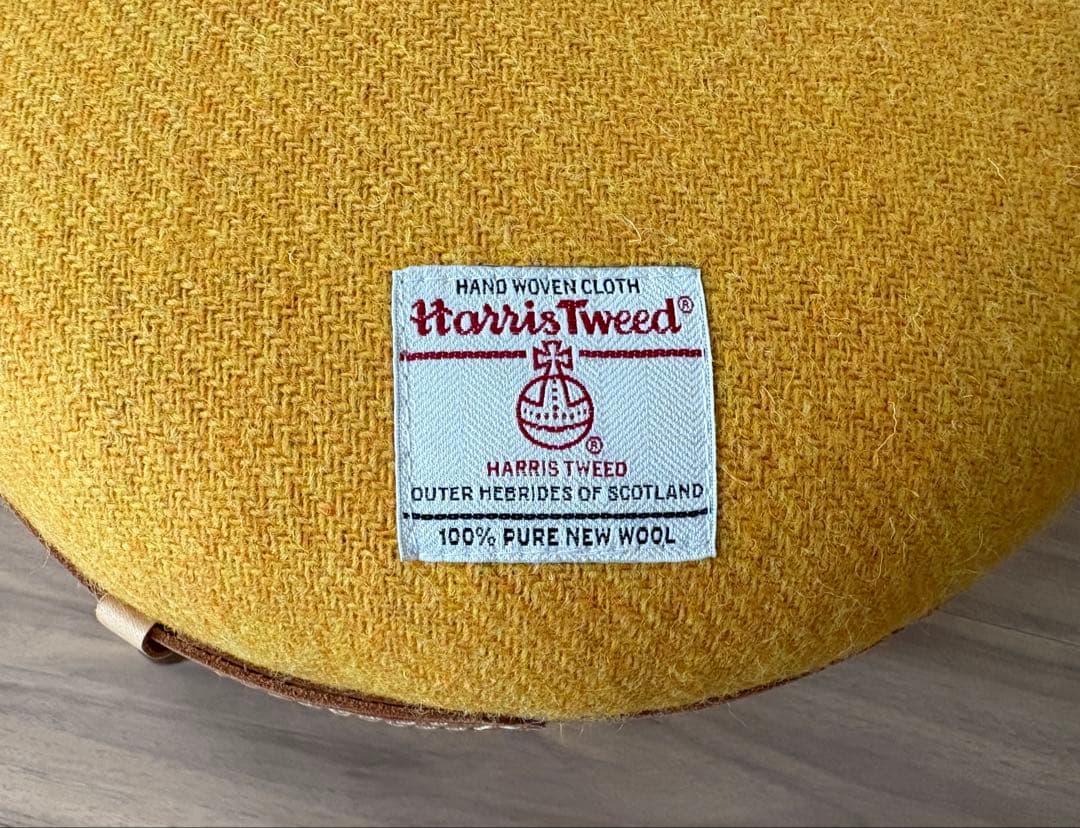 未使用 美品！Hasseltweet イエロー 円形スツール