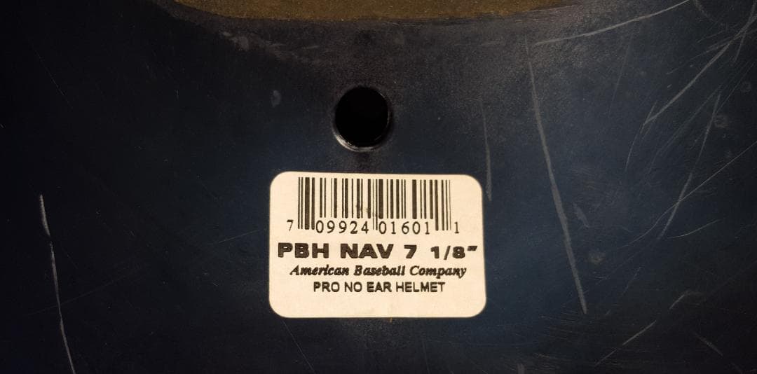野球 プロ ノーイヤー ヘルメット　アメリカ　　　　MLB ネイビー レア 硬式