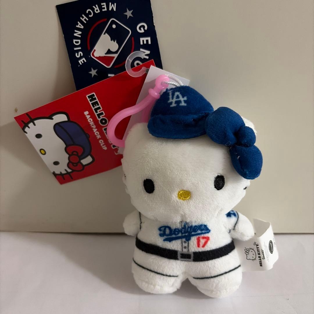 ハローキティ ドジャース 大谷翔平 マスコットキーホルダー MLB公式