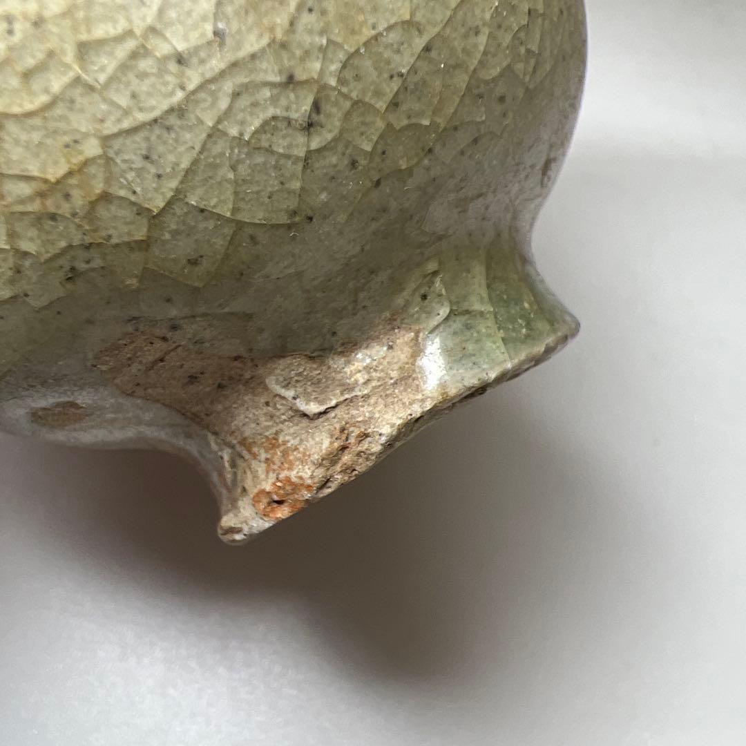 専用　中国元時代　七官青磁ぐい呑　口径約6㎝　東Y8-0217②