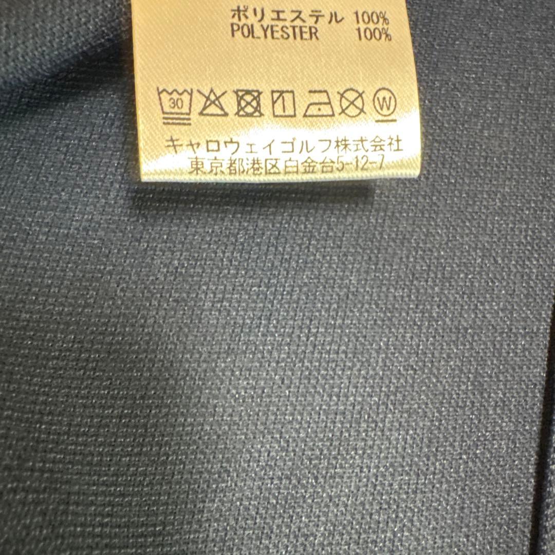 新品♡LOVEキャロウェイ半袖モックネックシャツ　ネイビーL