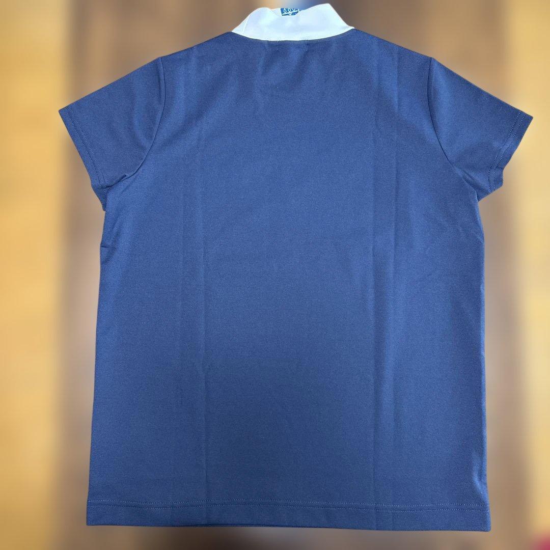 新品♡LOVEキャロウェイ半袖モックネックシャツ　ネイビーL