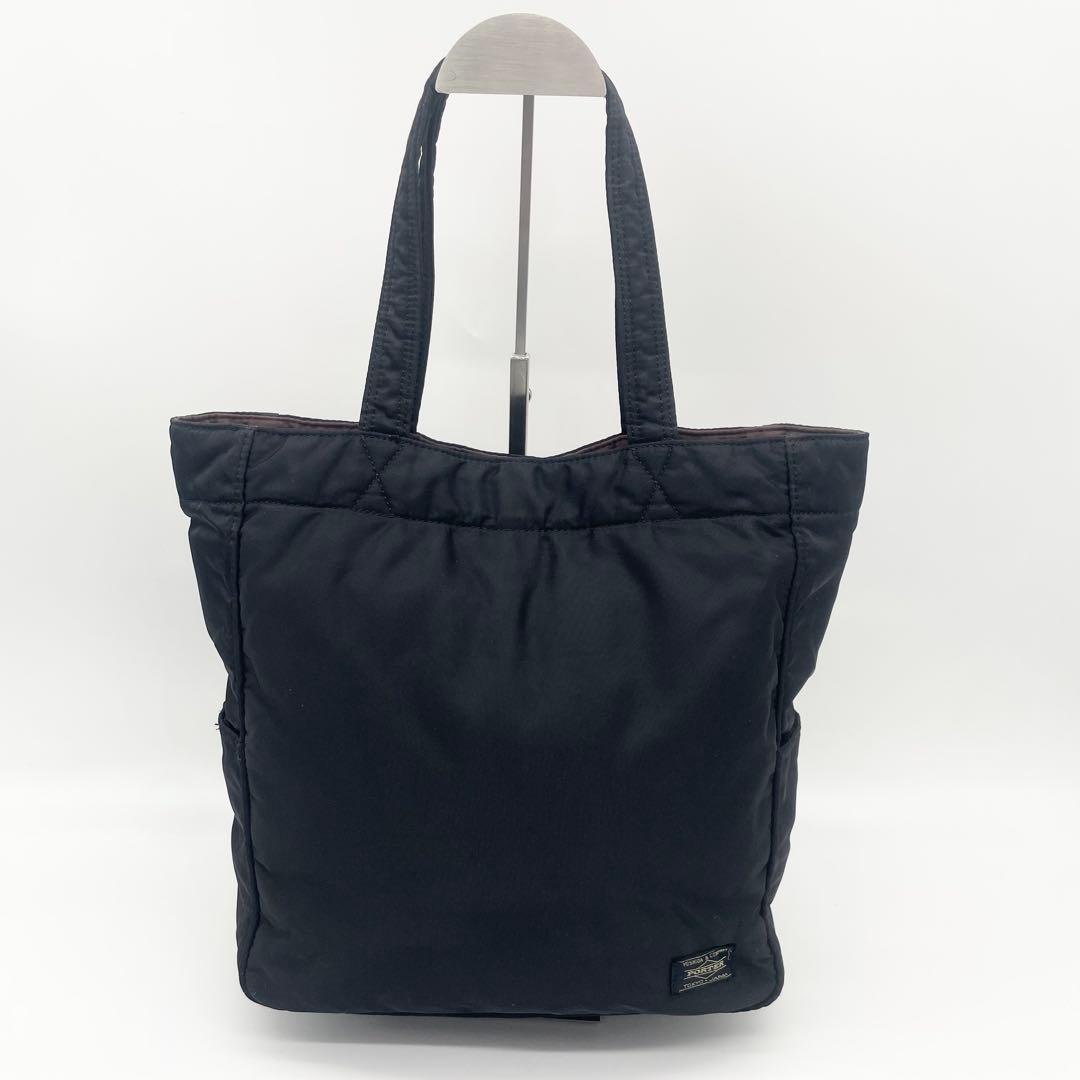 PORTER ポーター　クリーム　タンカー　トートバッグ　ブラック　美品