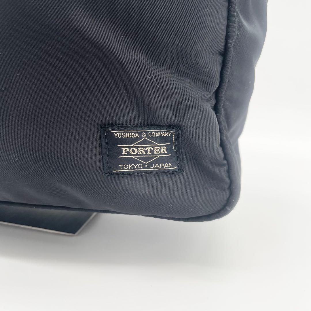 PORTER ポーター　クリーム　タンカー　トートバッグ　ブラック　美品