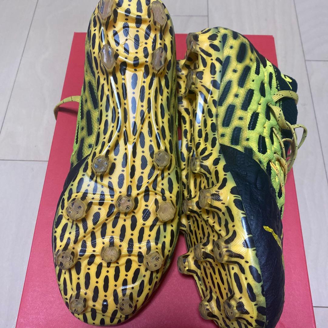 廃盤　サッカースパイク　プーマ　ネットフィット　イエロー