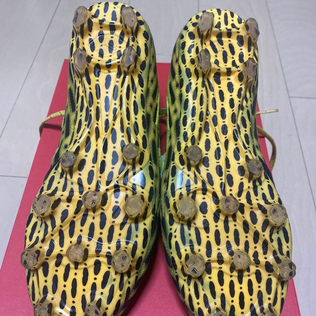 廃盤　サッカースパイク　プーマ　ネットフィット　イエロー