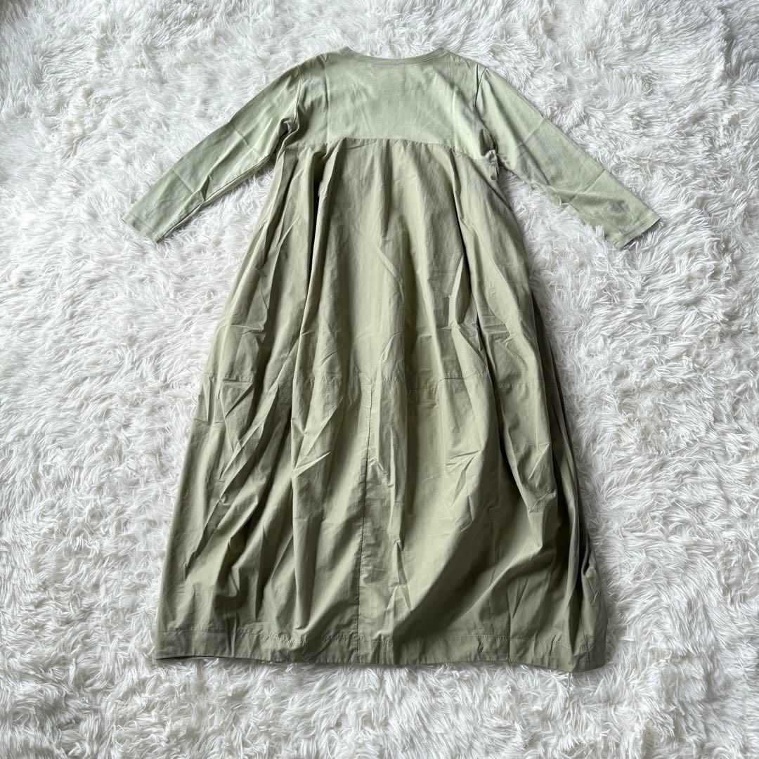 BEARDSLEYビアズリー　ロングワンピース　グリーン系　カーキ