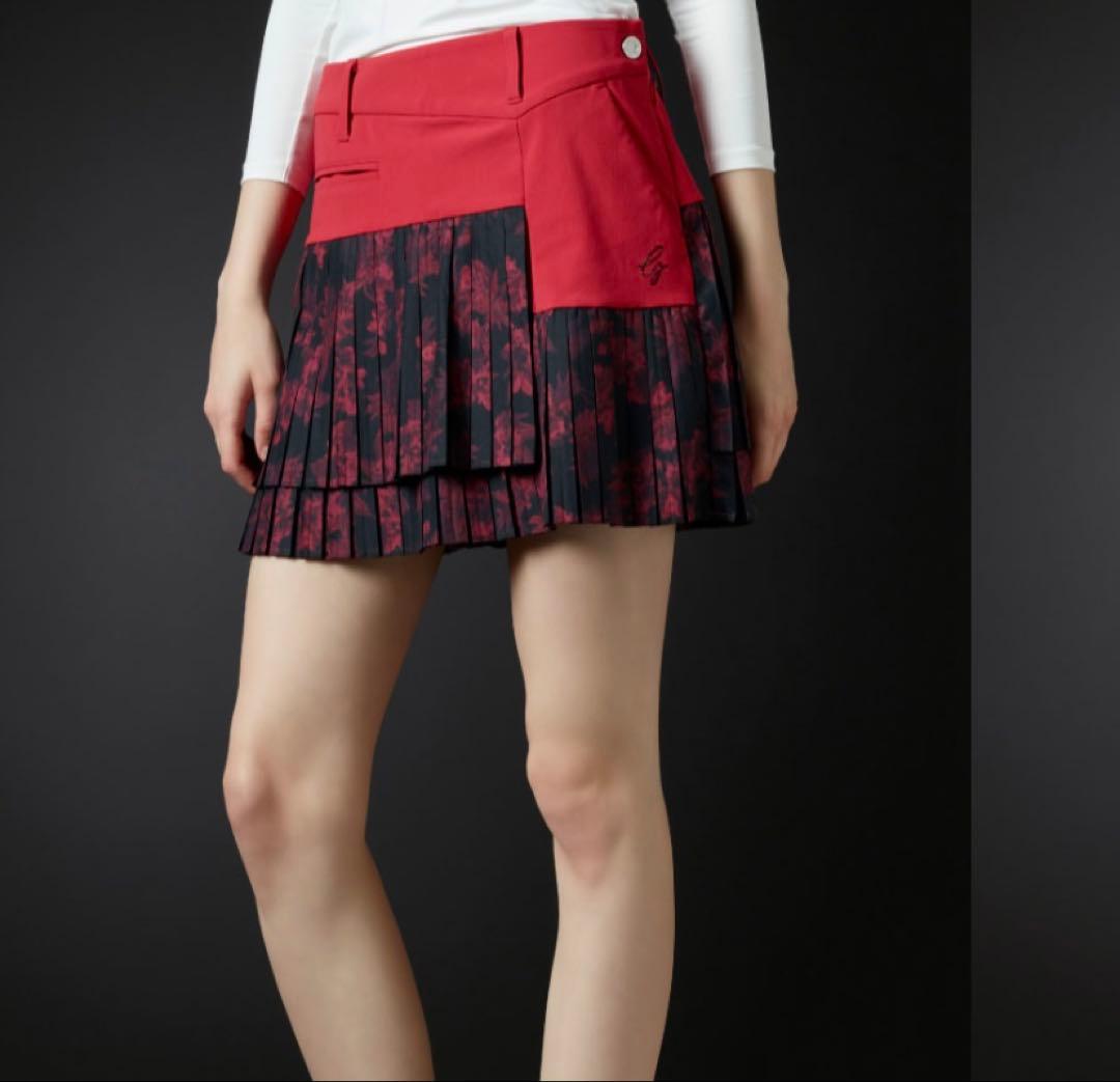 美品！　DESCENTE GOLF LUXE ボックスプリーツスカート　S