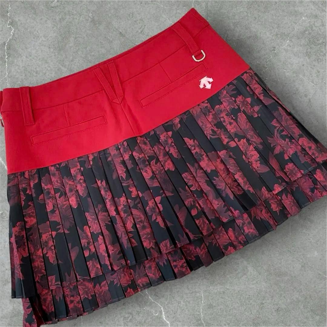 美品！　DESCENTE GOLF LUXE ボックスプリーツスカート　S