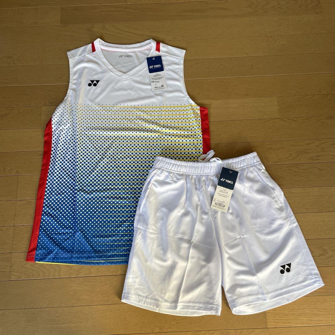 ヨネックス　YONEX バドミントン日本代表モデルゲームウェア上下セット新品　L