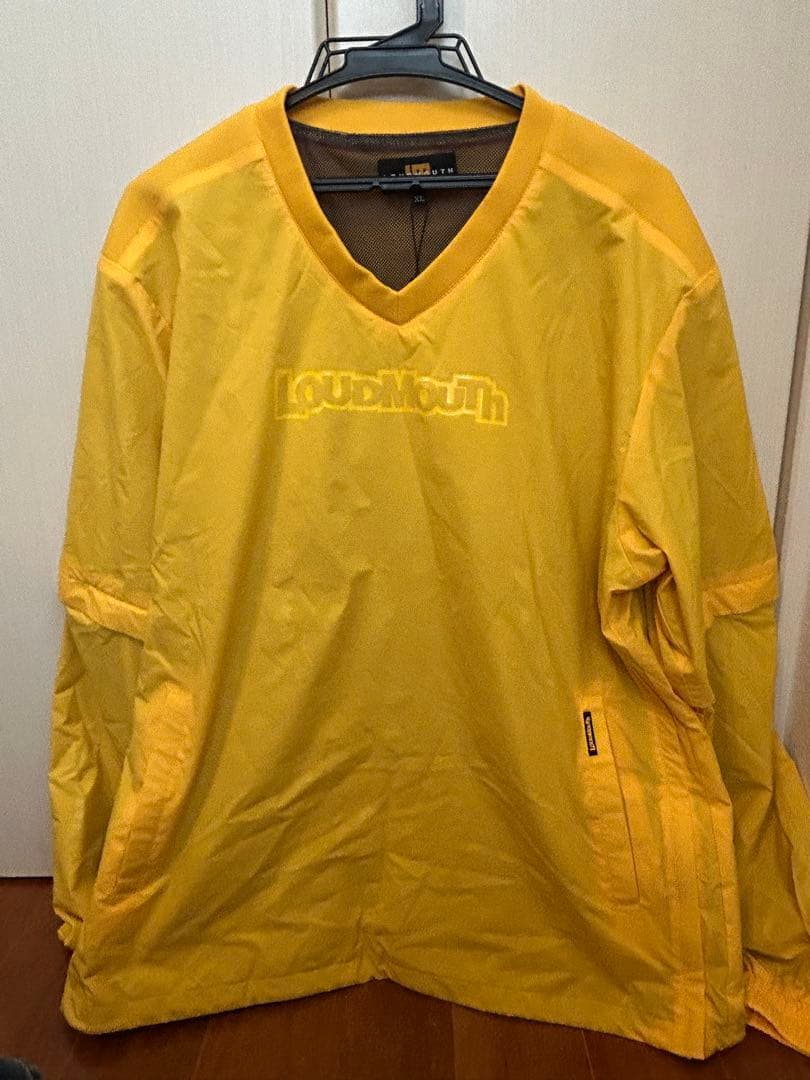 【新品タグ付き】LOUDMOUTH メンズ 2WAYプルオーバー イエロー XL