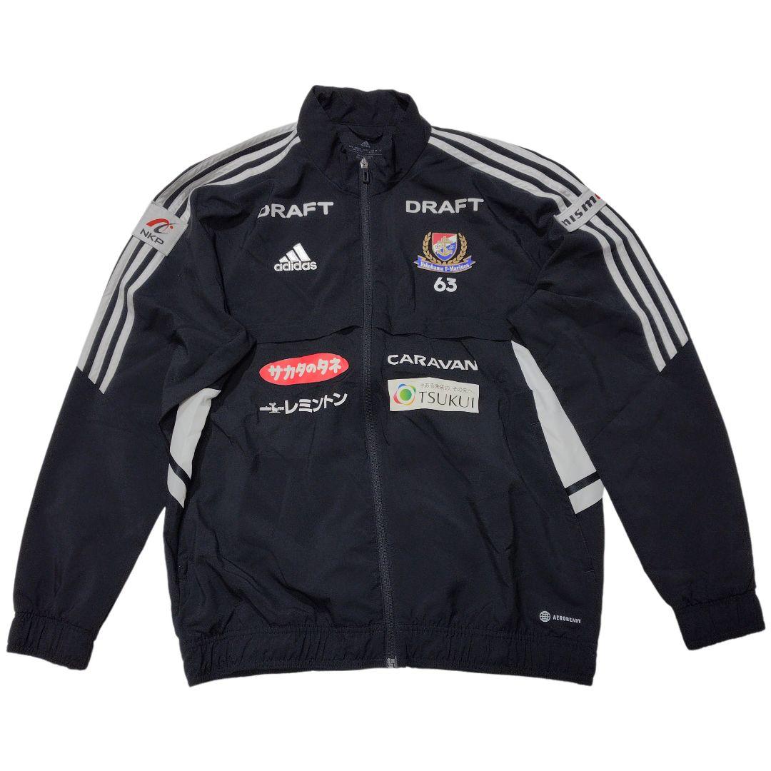 【支給品】横浜F マリノス　プレゼンテーション　黒　adidas　2XL