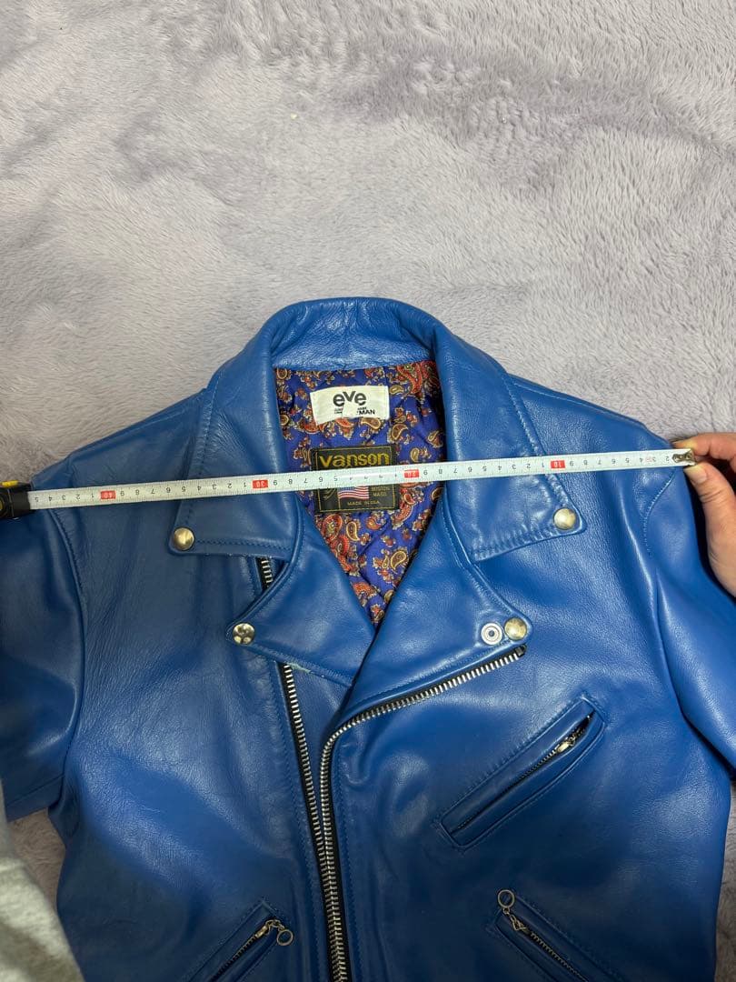 VANSON バンソン ライダース ジュンヤ コムデギャルソン　Mサイズ 青