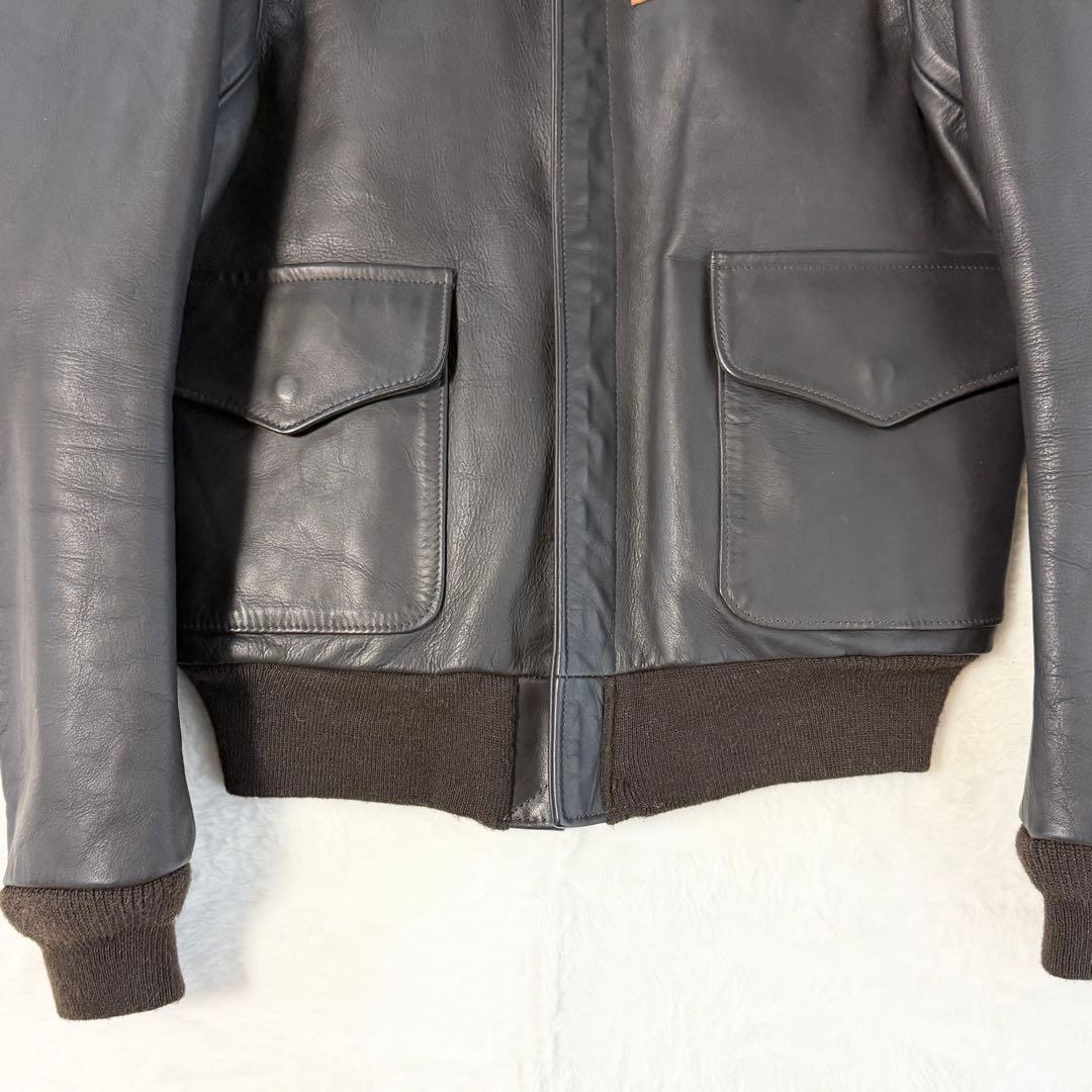 新品タグ AVIREX A-2 レザージャケット 本革 アメリカ製 38 M