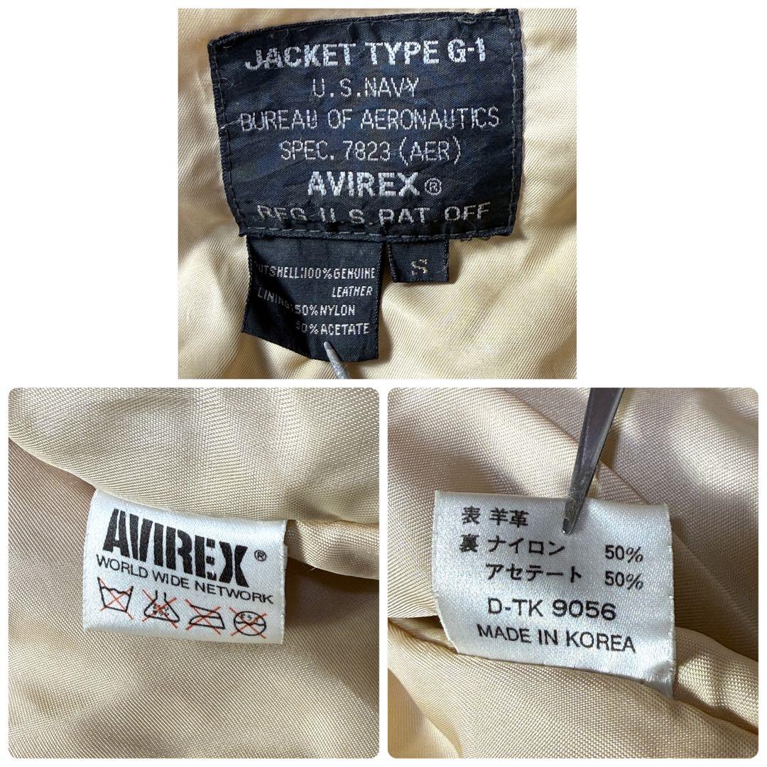 【極上エイジング】胸タグ AVIREX G-1 ピンナップガール 雰囲気◎ S