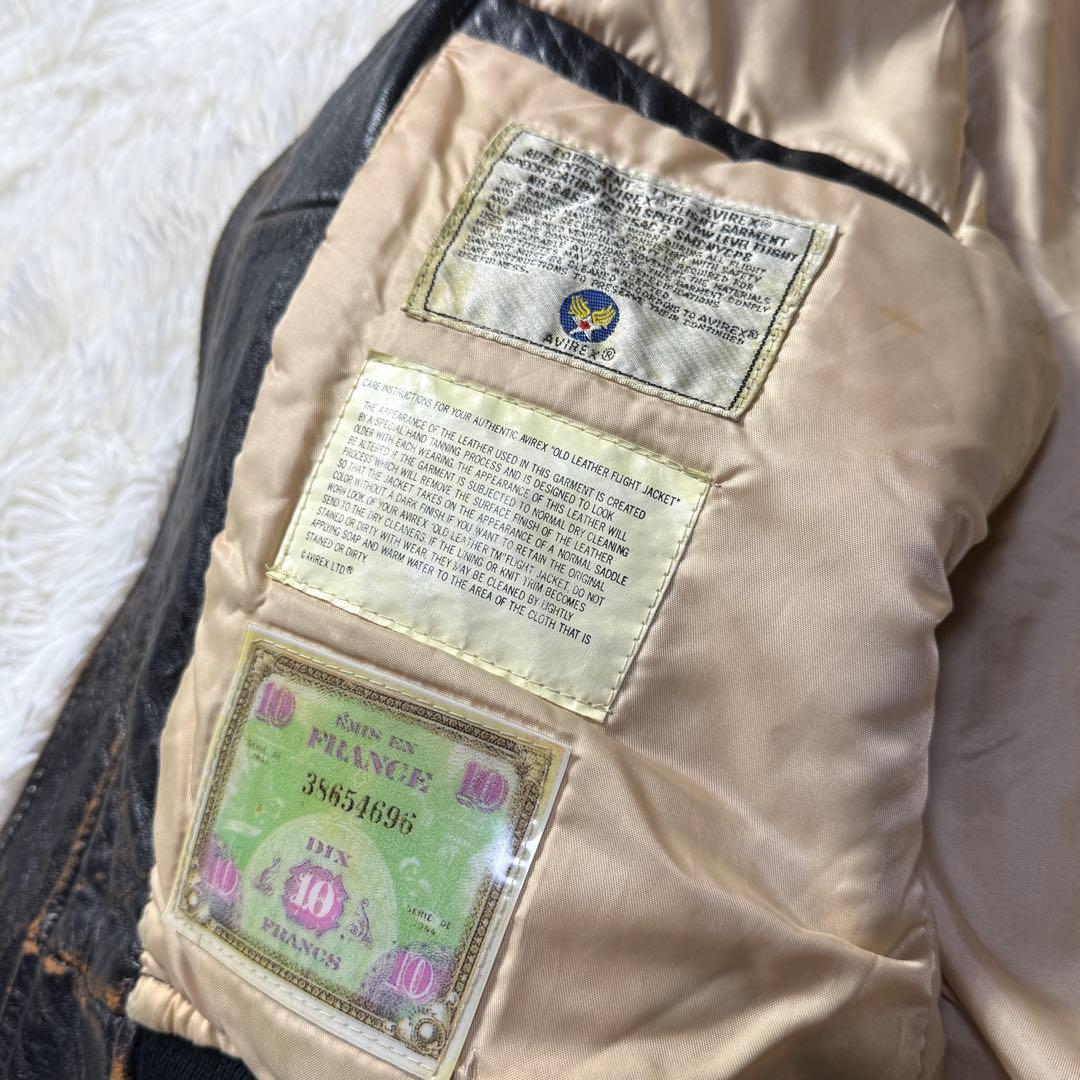 【極上エイジング】胸タグ AVIREX G-1 ピンナップガール 雰囲気◎ S