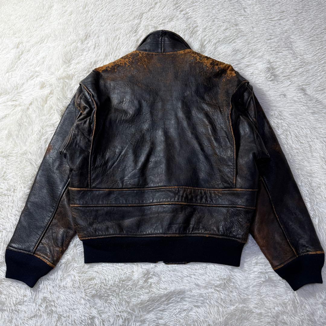 【極上エイジング】胸タグ AVIREX G-1 ピンナップガール 雰囲気◎ S