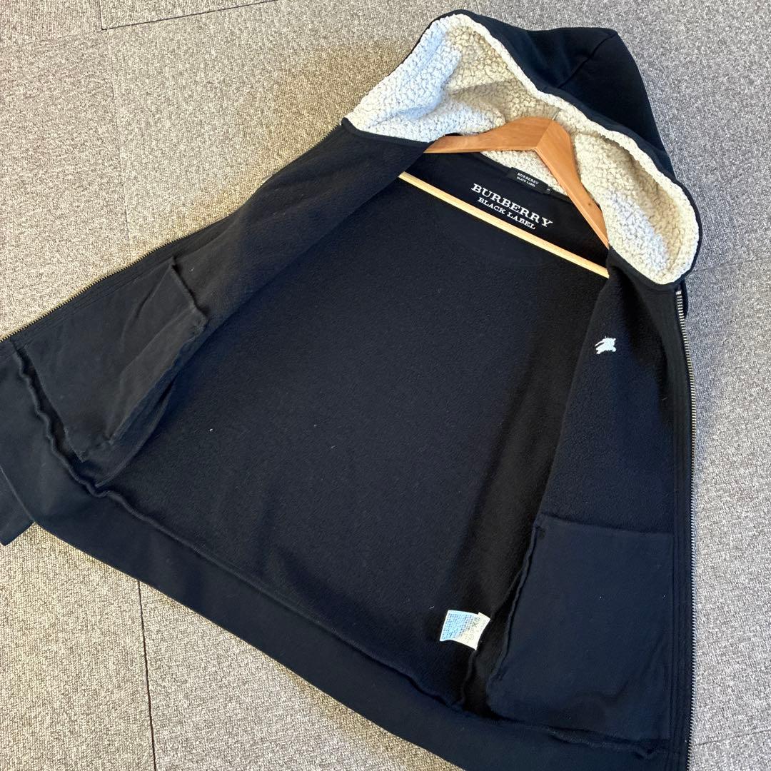 Burberry ブラック フード付きパーカー　サイズ3