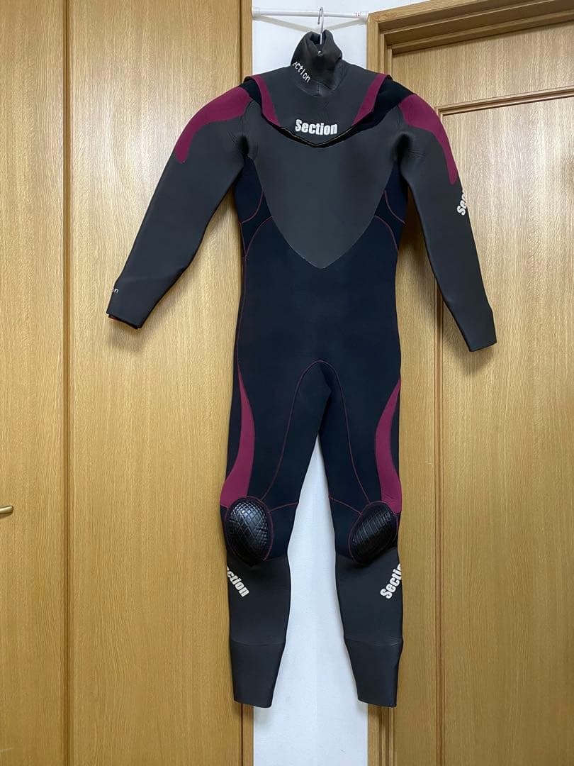 裏起毛で暖か【Section】3mmセミドライフル　ロングネック　ダブルカフ