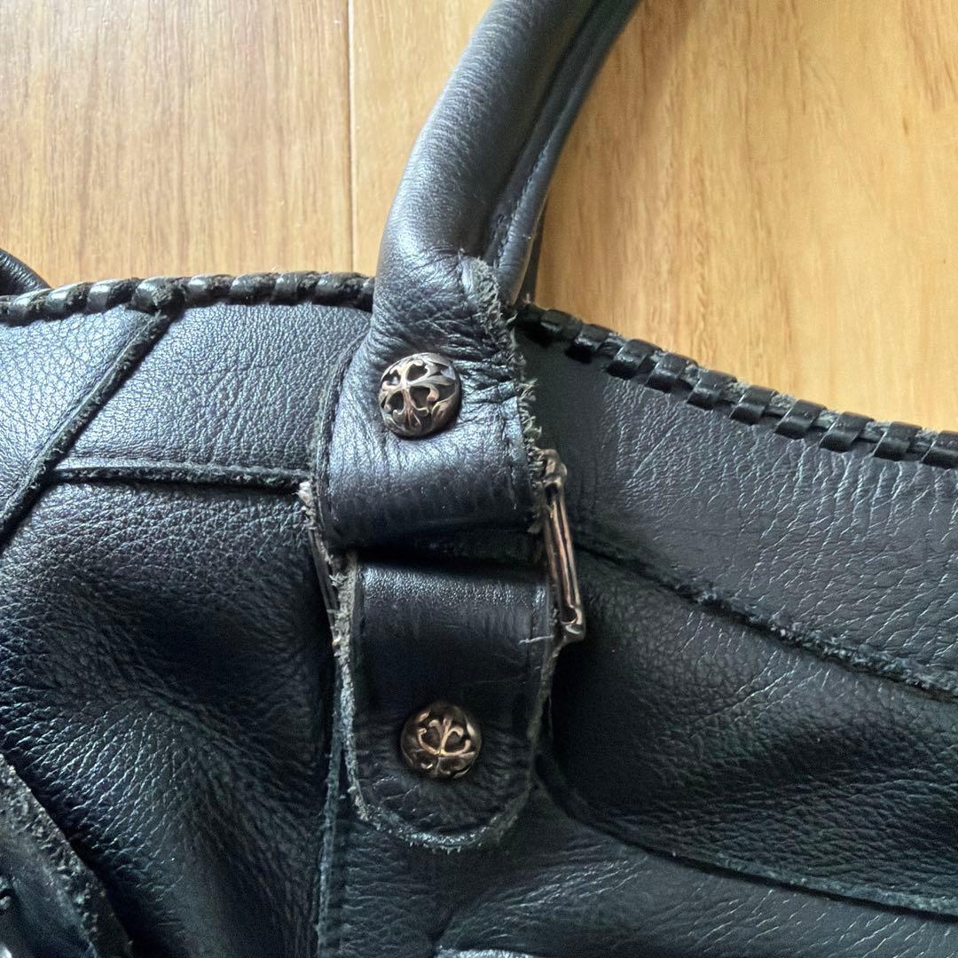 稀少・極美品A&G レザーバッグ シルバーパーツ A4可 ほぼ未使用・天然革