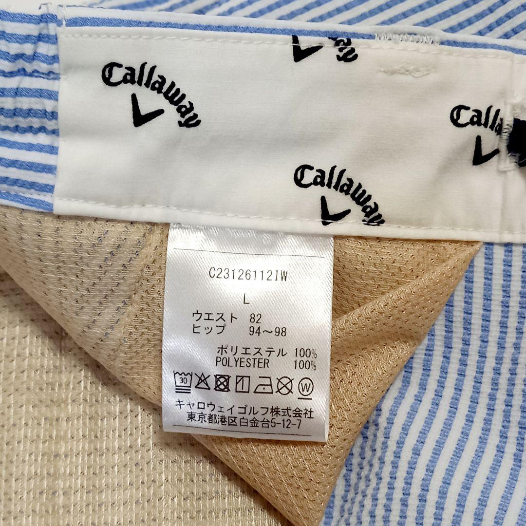 新品 キャロウェイ ゴルフ メンズ ドットエアー サッカーパンツ ストレッチ L
