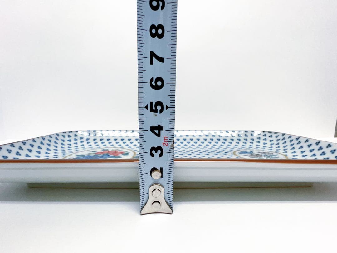 九谷焼 青郊窯 長角皿 5枚セット