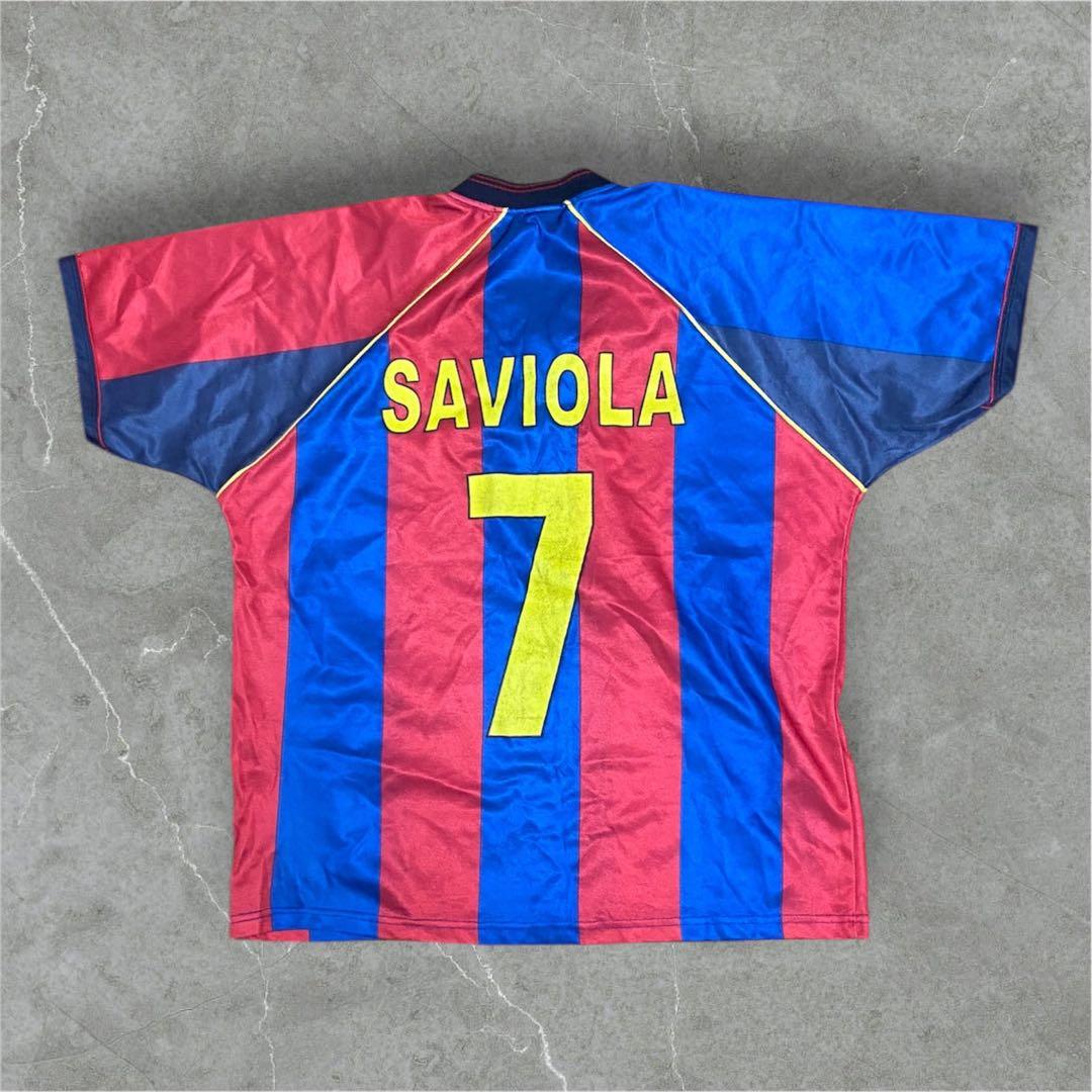 バルセロナ　ユニフォーム　vintage 　7番　サビオラ y2k