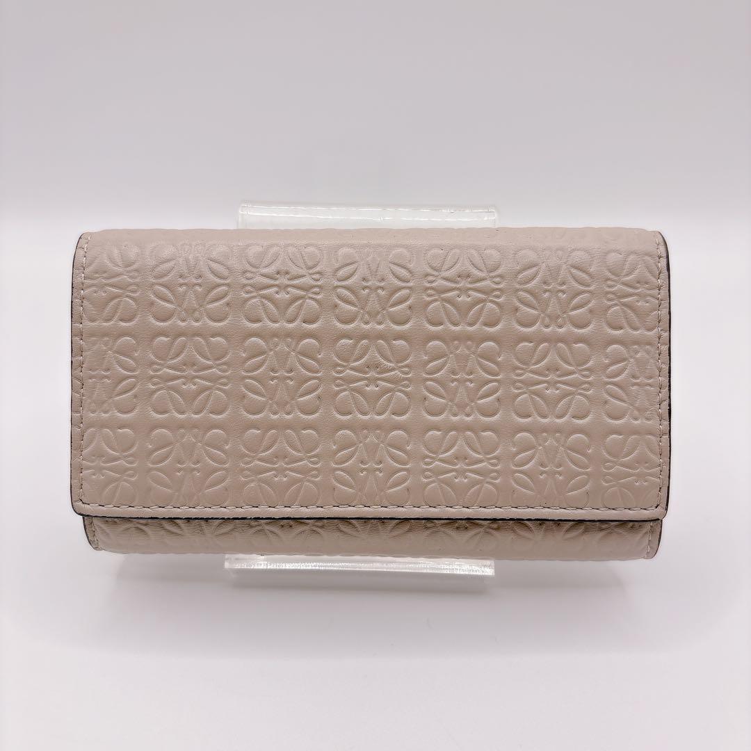 a*u様 LOEWE ロエベ リピート アナグラム 6連 キーケース ライトオー