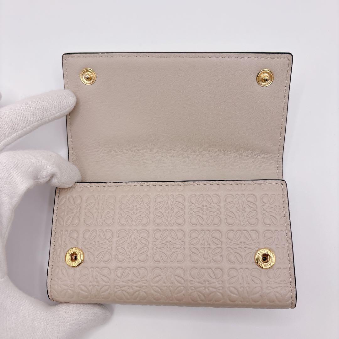 a*u様 LOEWE ロエベ リピート アナグラム 6連 キーケース ライトオー