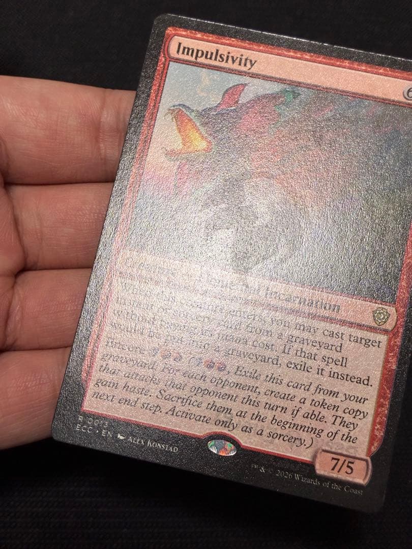 情動/Impulsivity + ほのおエネルギー　ローウィン統率者エラーカード