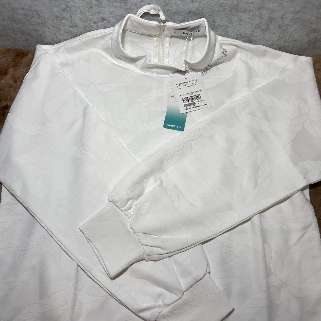 Jun & Ropé【UV】【吸水速乾】ロープ柄Jドロスト長袖プルオーバー