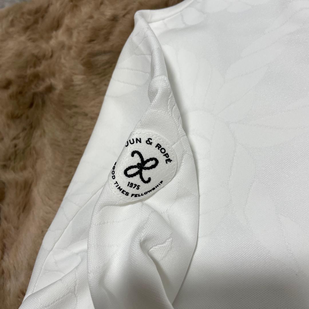 Jun & Ropé【UV】【吸水速乾】ロープ柄Jドロスト長袖プルオーバー