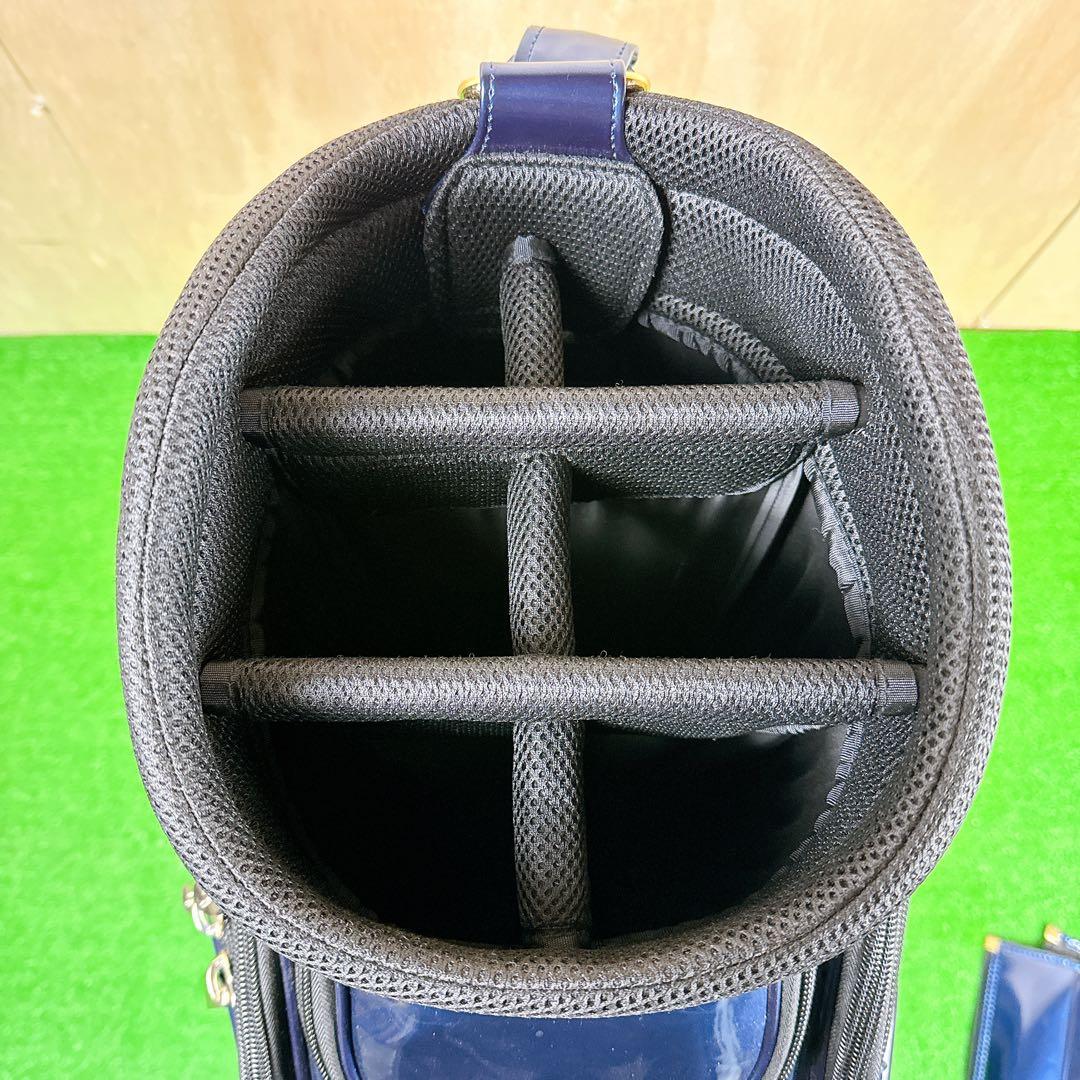 セントアンドリュース スタッズ 刺繍 エナメル 9.5型 3点式 キャディバッグ