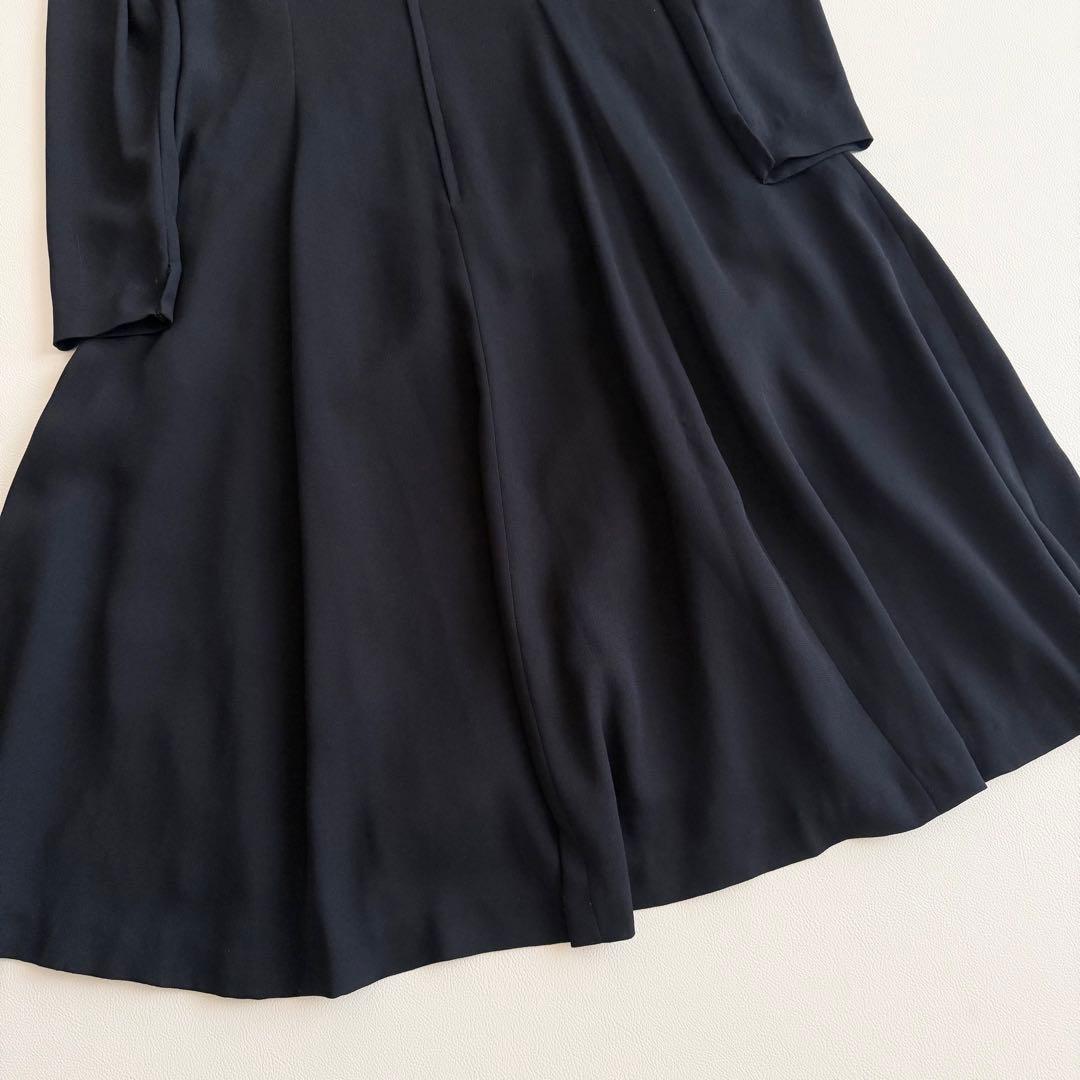 森英恵 HANAE MORI フォーマル ワンピース ブラック 9号 日本製