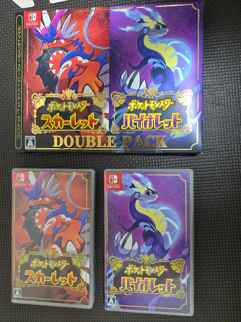 ポケモン スカーレット・バイオレット ダブルパック　カード•ブック未開封