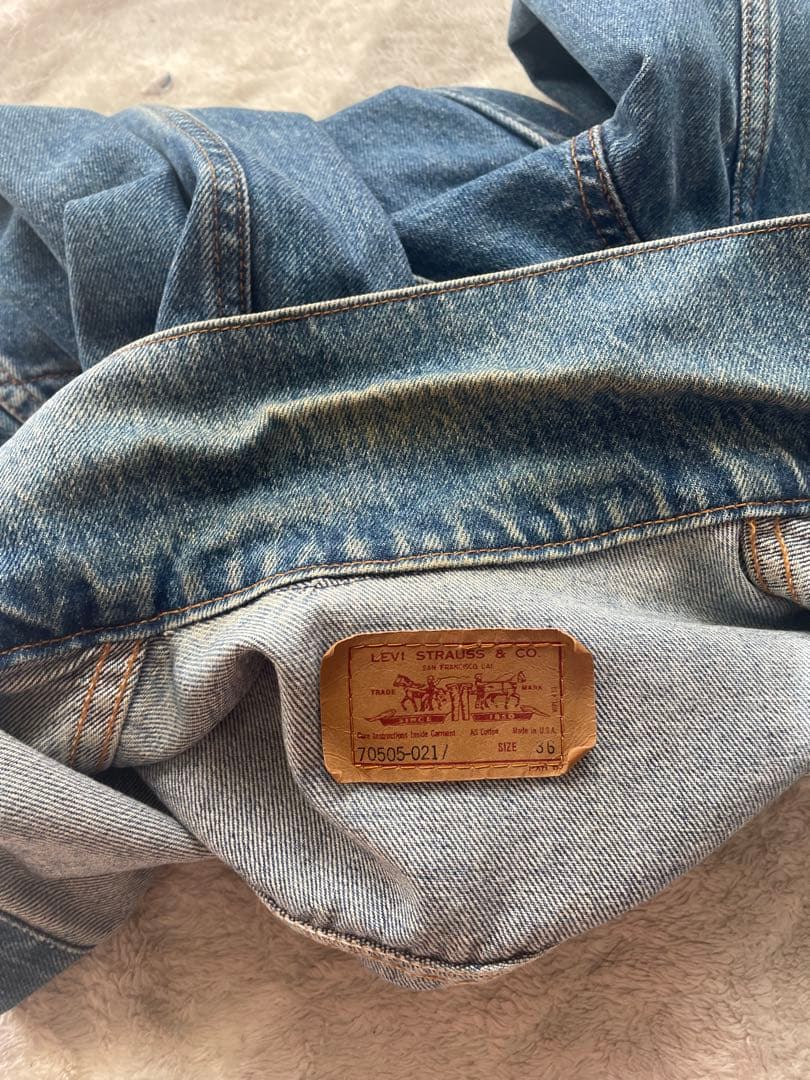 90's USA製705050217 Levi's デニムジャケット　お値引き