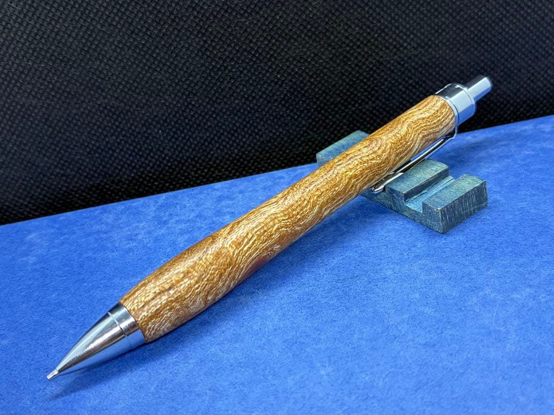 【早い者勝ち】欅玉杢　シャーペン0.5 加藤金属　木軸ペン　ハンドメイド
