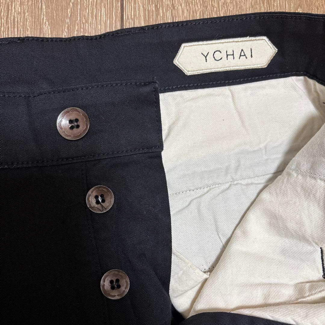 YCHAI ブラックカーゴパンツ