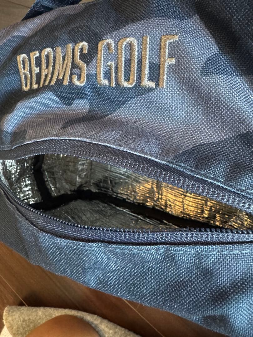 【美品】BEAMS GOLF 迷彩柄バッグ　保冷機能付きカートバック