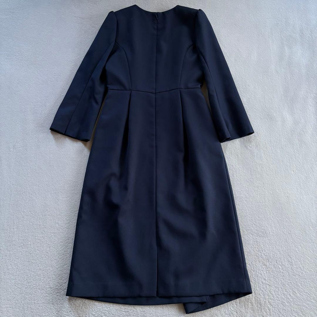 【新品】CELFORD セルフォード タックタイトワンピース ネイビー 38