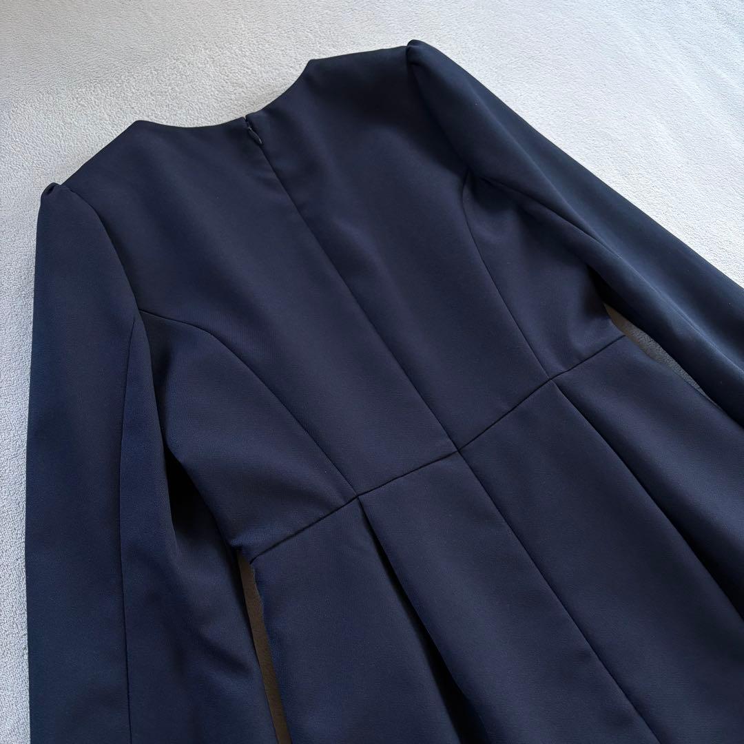 【新品】CELFORD セルフォード タックタイトワンピース ネイビー 38