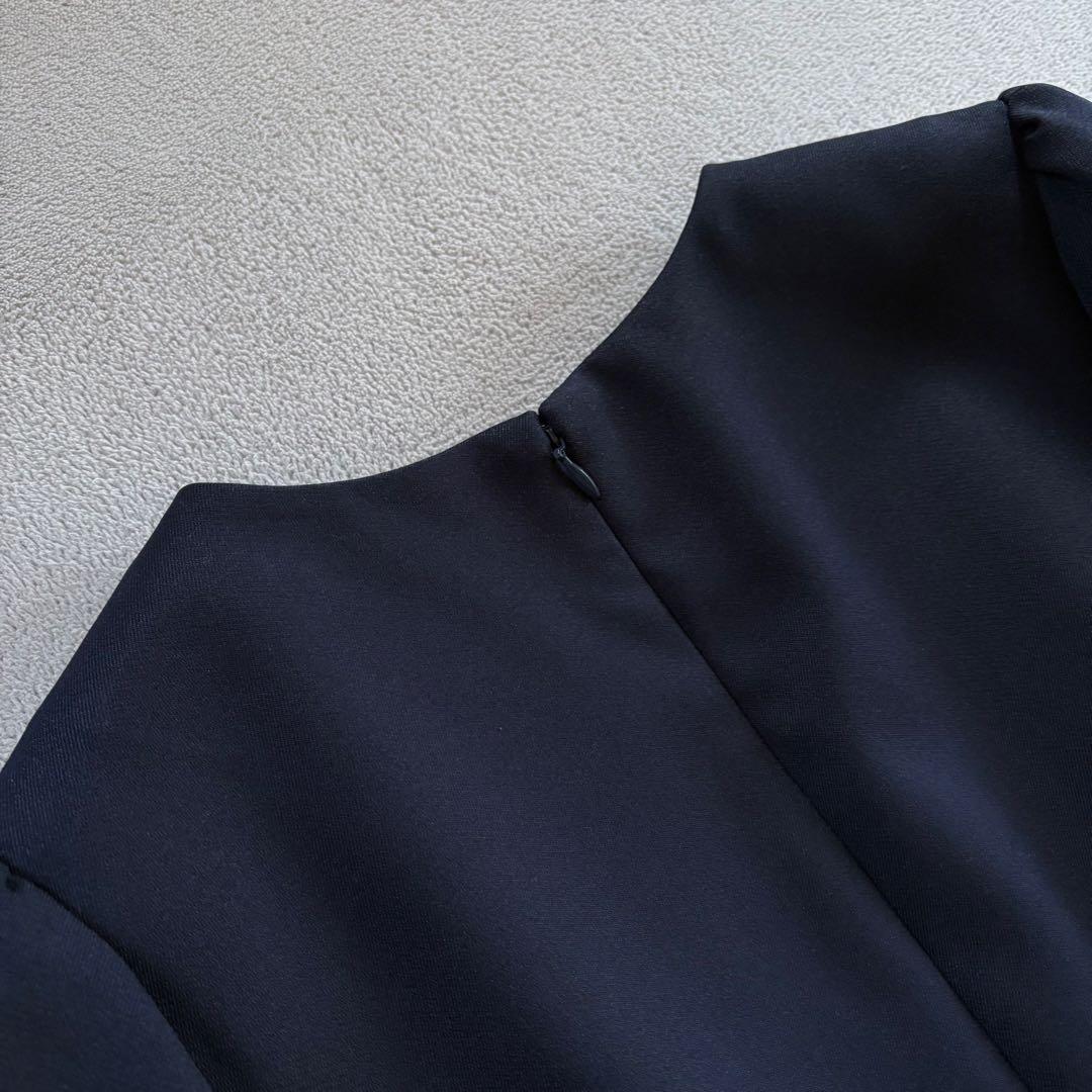 【新品】CELFORD セルフォード タックタイトワンピース ネイビー 38