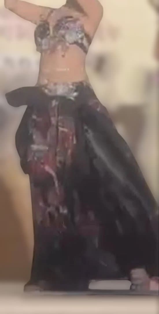 （中古）ベリーダンス　オリエンタル　衣装　黒系