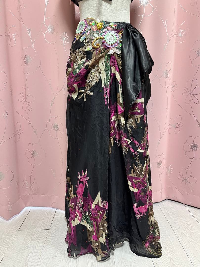 （中古）ベリーダンス　オリエンタル　衣装　黒系