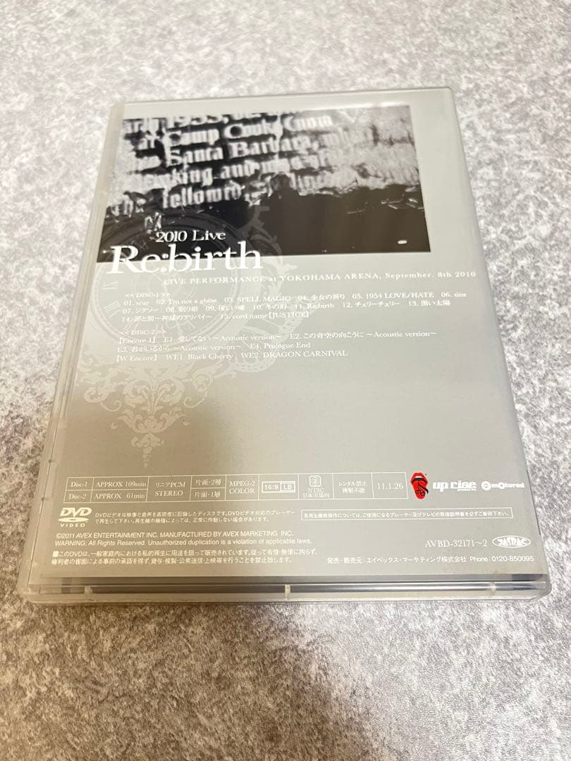 美品Acid Black Cherry2010 Live Re:birth初回盤