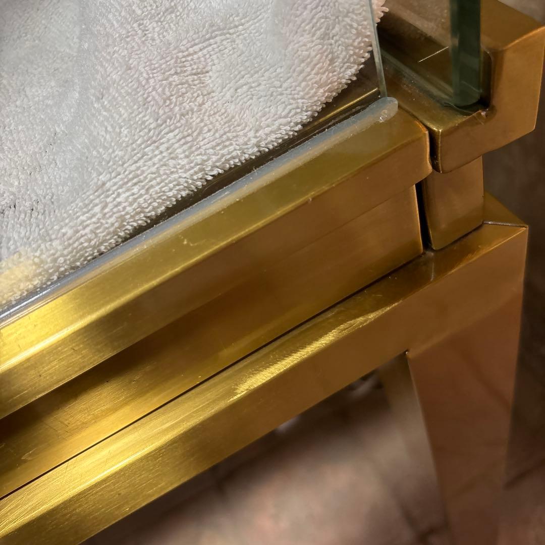 カウンター型LED照明&引き出し付きガラスジュエリーショーケース