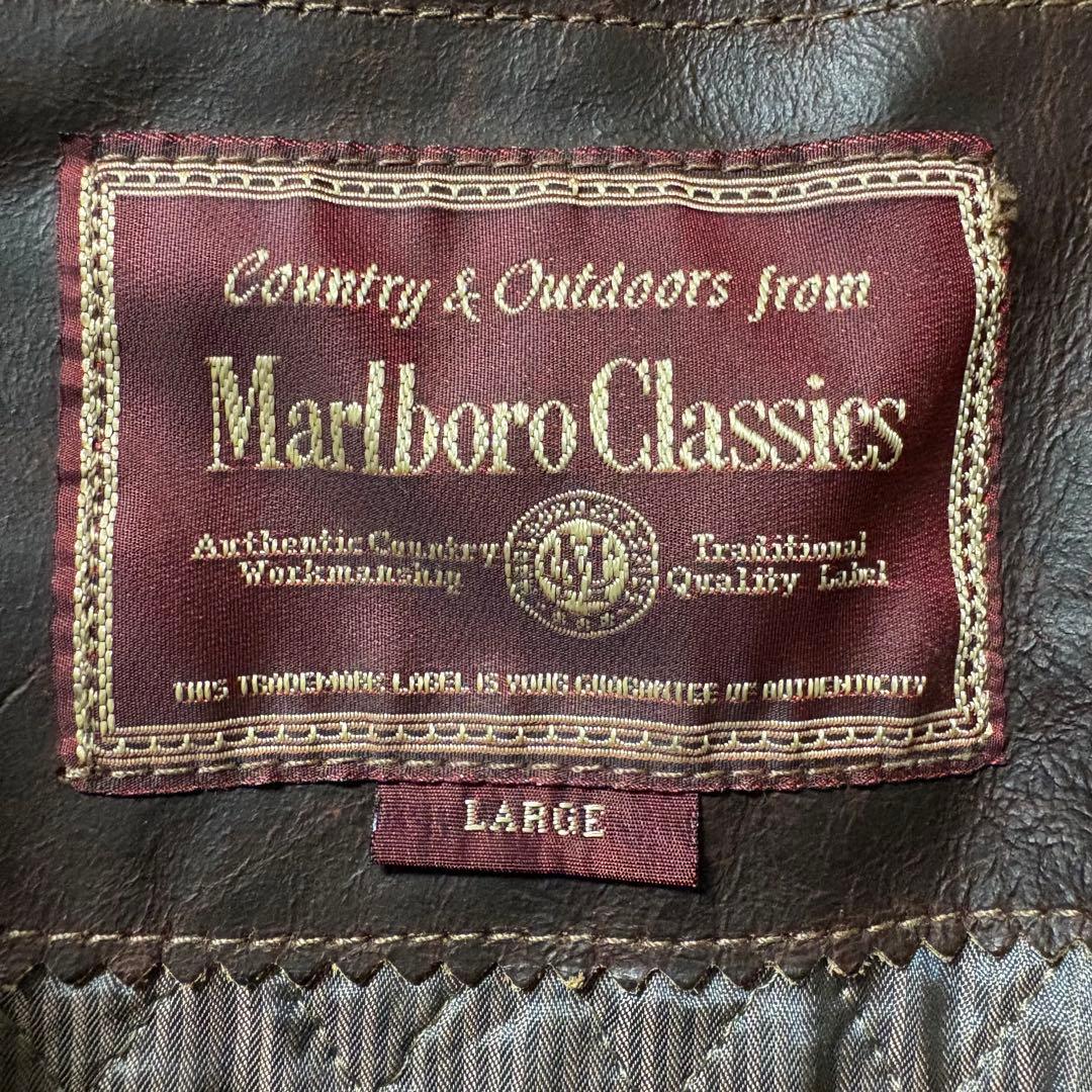 激シブ極上カーフスキンMarlboroClassicsレザージャケットカーコート